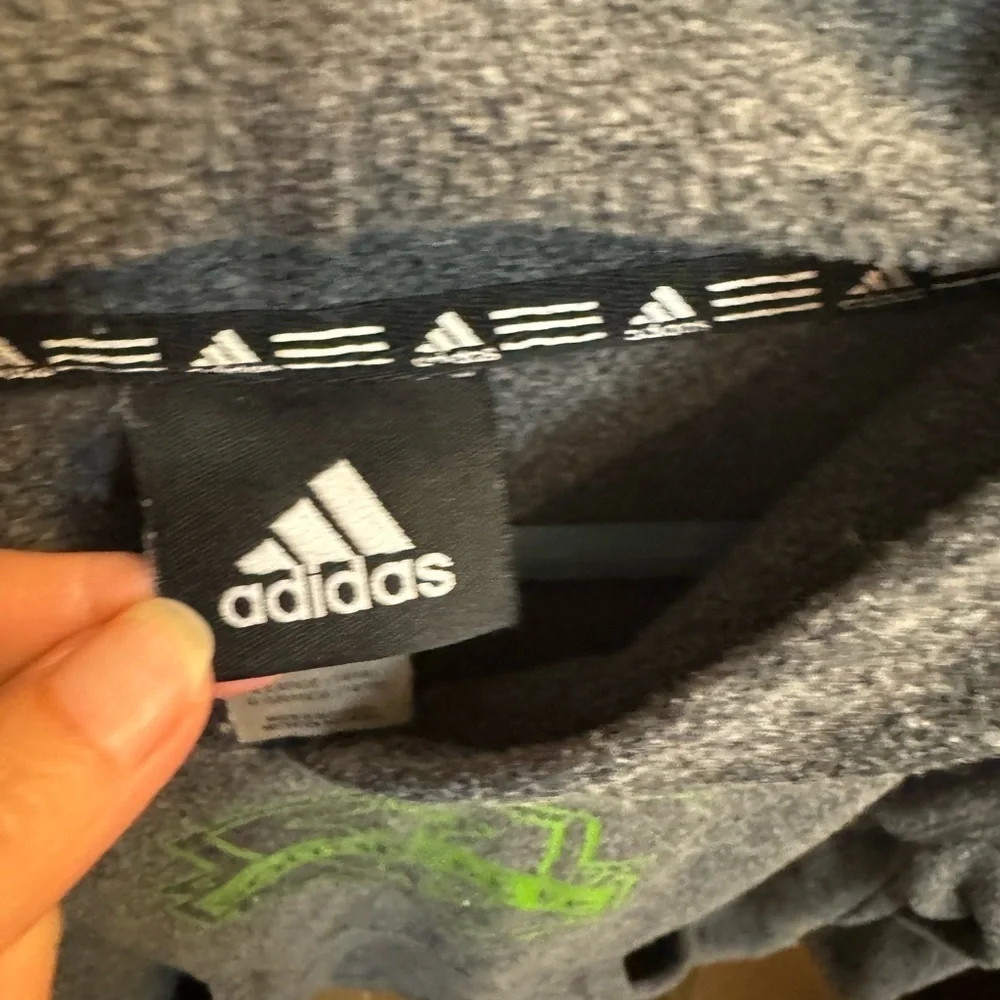 SEATTLE SOUNDERS WA Adidas Soccer hooded sweatshirt hoodie kids large 14/16 EUC